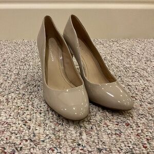 BCBGeneration Nude Patent Leather Heels